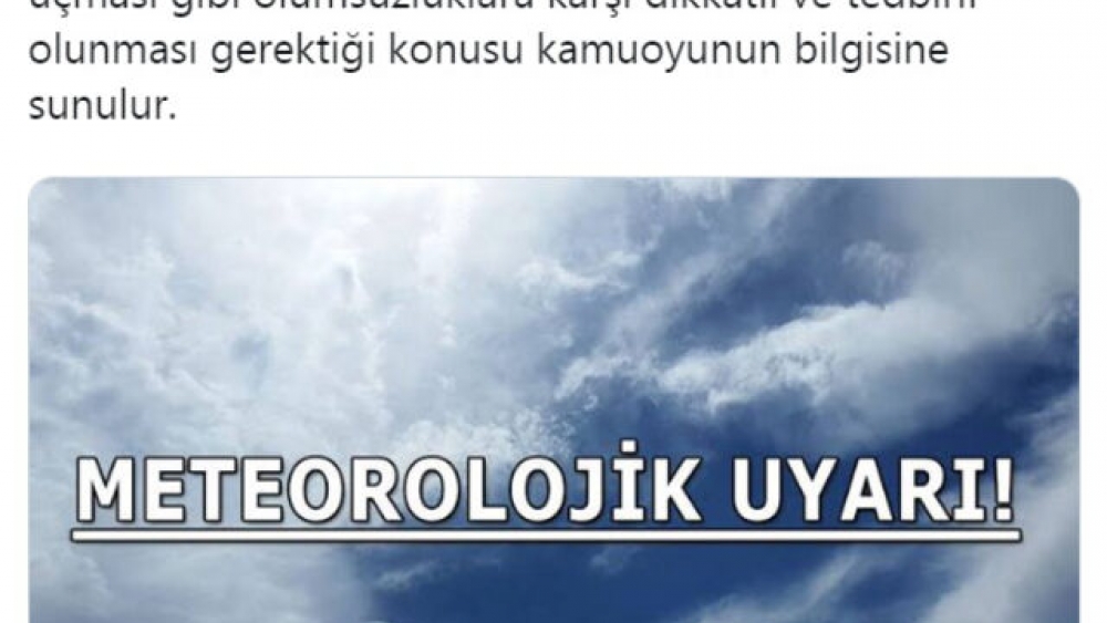 Ankara Valiliği'nden vatandaşlara fırtına uyarısı