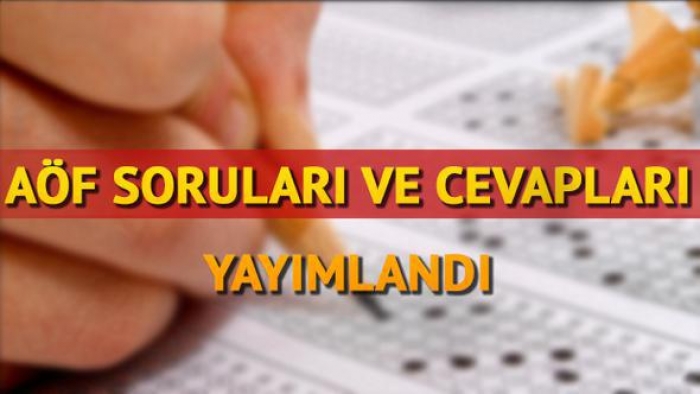 AÖF 2017-2018 - Ara Sınav - Soru Ve Cevapları Yayınlandı