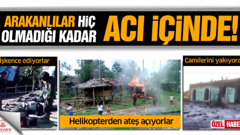 Arakanlılar hiç olmadığı kadar acı içinde