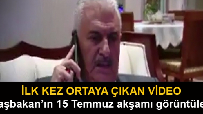 Başbakan Binali Yıldırım'ın 15 Temmuz akşamı görüntüleri