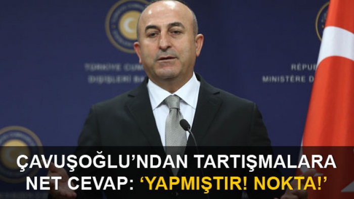 Çavuşoğlu: Bugüne kadar ABD, YPG'ye silah vermiştir, nokta!