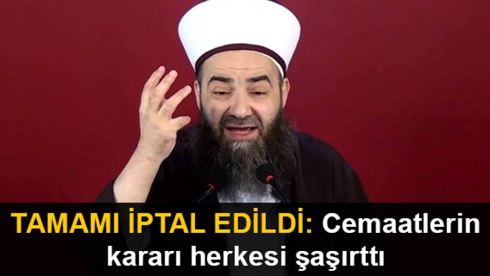 Cemaatler sohbet toplantılarını iptal etti