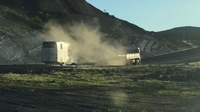 Elazığ’daki otobüs kazasını anlatan fotoğraf