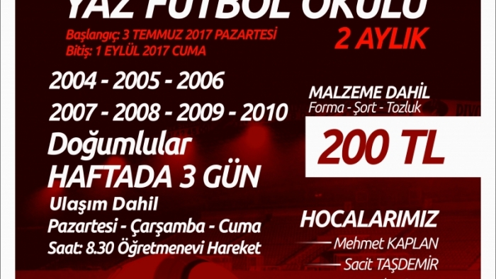 Elazığspor Yaz Futbol Okuluna Kayıtlar Devam Ediyor