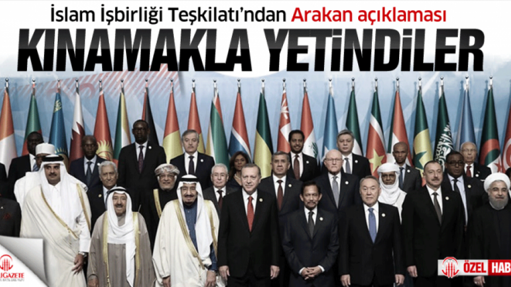 İslam İşbirliği Teşkilatı'ndan Arakan Açıklaması Kınamakla Yetindiler