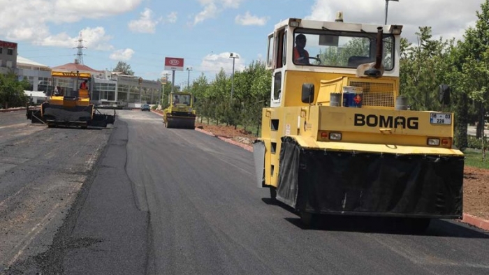 Kuzey İmar Yolu’nda Asfalt Serimine Başlandı