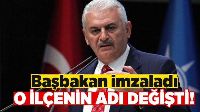 O ilçenin ismi değişti