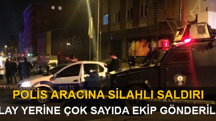 Polis aracına silahlı saldırı