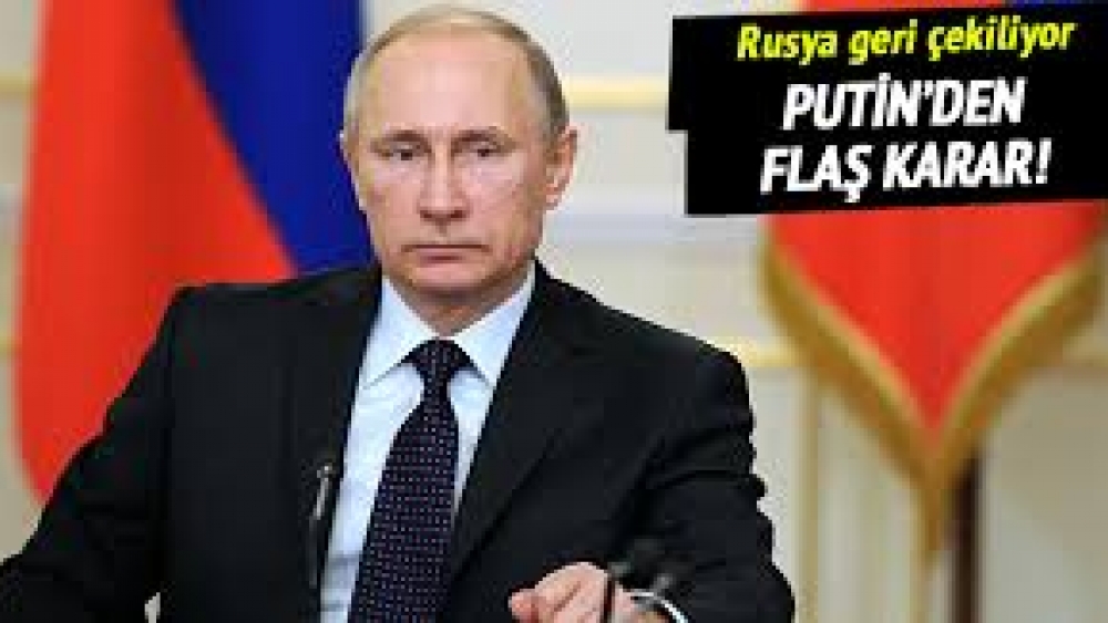 Putin Rus askerlerinin Suriye'den Çekilmesi Kararını Verdi