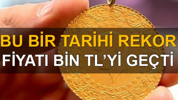 Tam altın fiyatı tarihi rekor kırdı